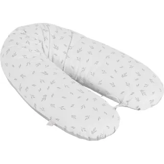 Perna gravide si alaptare Hugsy, Hugzzz , 150x35 cm, ergonomica, Gri