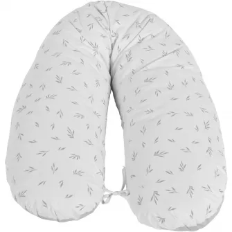 Perna gravide si alaptare Hugsy, Hugzzz , 150x35 cm, ergonomica, Gri