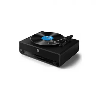 Pick-up stereo Philips TAV3000B/10, Bluetooth 5.4, Auracast, retro style, Negru