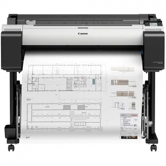 Plotter Canon imagePROGRAF TM-350 36 inch (914mm), A0, 5 culori, Bubblejet, 2400 x 1200 dpi, USB Hi-Speed, Ethernet, Wi-Fi 802.11b/g/n, Alb/Negru