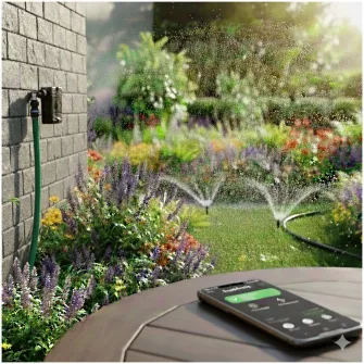 Programator inteligent pentru irigare PNI SWI170, Wi-Fi, 1/2 & 3/4 radord, 1700 l/h, control prin aplicatie Tuya, compatibil cu Amazon Alexa/Google Home