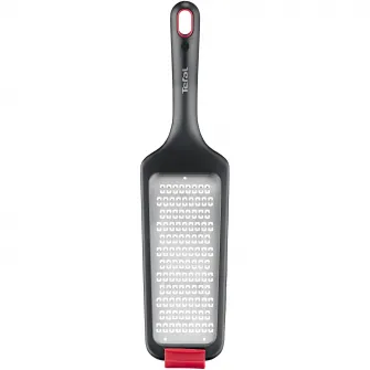 Razatoare Tefal Ingenio+, inox, margine antiderapanta, capac de protectie, compatibilitate cu masina de spalat vase, negru & rosu