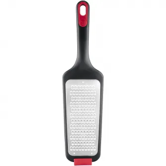 Razatoare Tefal Ingenio+, inox, margine antiderapanta, capac de protectie, compatibilitate cu masina de spalat vase, negru & rosu