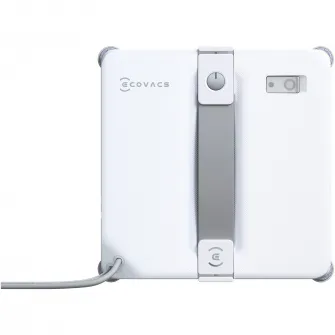 Robot de curatat geamuri WINBOT MINI 2 Ecovacs, tehnologie WIN-SLAM 4.0, putere de aspirare 3200 Pa, pad microfibra, rezervor 60ml, 4 moduri de curatare, alb/gri