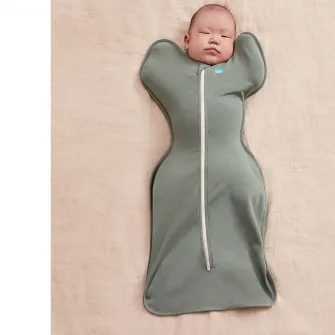 Sac de dormit pentru infasat bebelusi Love to Dream Swaddle Up, Deep Olive, S, 3.5-6kg, 1 TOG