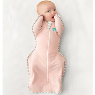 Sac de dormit pentru infasat bebelusi Love to Dream Swaddle Up, Roz, S, 3.5-6kg, 1 TOG