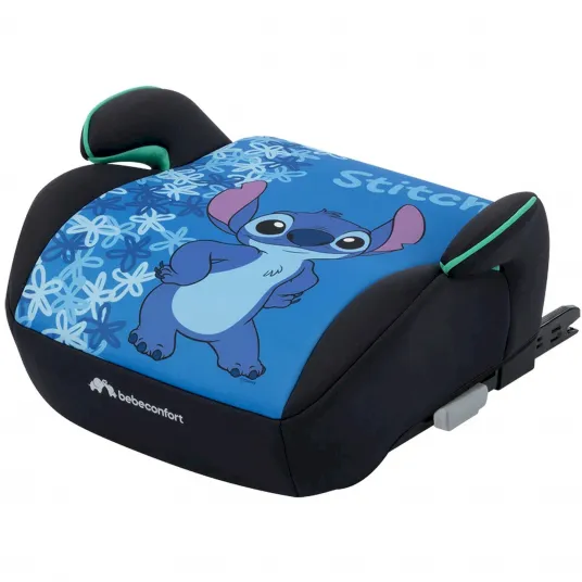 Scaun Auto Booster Pentru Copii Bebe Confort Disney Gaia I-Fix, I-Size, 125-150 cm, 6 - 12 ani, 22-36 kg, Fun Stitch, Albastru