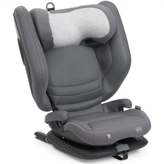 Scaun auto cu isofix Fold&Go S I-Size, Chicco, 100-150 cm (3-12 ani), Glam Grey