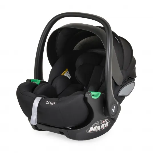 Scoica auto bebe Onyx, Cangaroo, 40-87 cm, i-Size R129, cu copertina, Negru