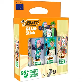 Set 4 bucati Lipici solid BIC ECO DECO 8gr