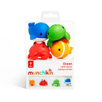 Set De 4 Jucarii De Baie Pentru Copii, Munchkin, Ocean, 10L+