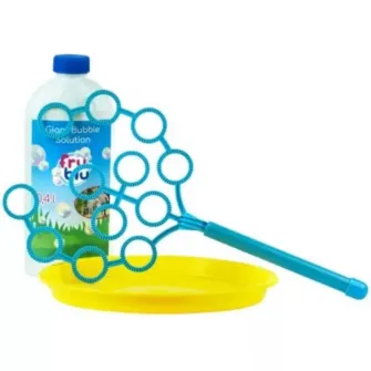 Set de suflat baloane de s?pun Fru Blu Bokor, cu 0,4 l lichid