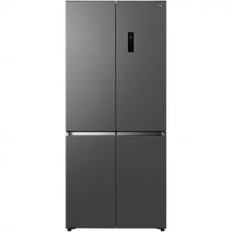 Side by Side Cross Door TCL RC456CSE0, 456 l, FREE BUILT-IN, Total No Frost, Display Touch, Metal Cooling, T-Fresh, Multi Air-Flow, Pure Air, Zona Convertibila (-20/0/5 °C), AI Radar, Clasa E, H 190 cm, Gri Quartz