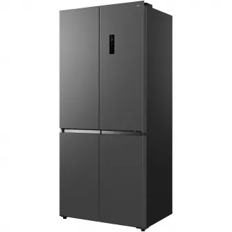 Side by Side Cross Door TCL RC456CSE0, 456 l, FREE BUILT-IN, Total No Frost, Display Touch, Metal Cooling, T-Fresh, Multi Air-Flow, Pure Air, Zona Convertibila (-20/0/5 °C), AI Radar, Clasa E, H 190 cm, Gri Quartz
