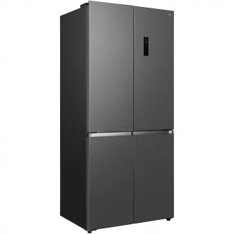 Side by Side Cross Door TCL RC456CSE0, 456 l, FREE BUILT-IN, Total No Frost, Display Touch, Metal Cooling, T-Fresh, Multi Air-Flow, Pure Air, Zona Convertibila (-20/0/5 °C), AI Radar, Clasa E, H 190 cm, Gri Quartz