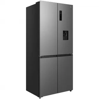 Side by Side Cross Door TCL RC518CXD0, 518 l, FREE BUILT-IN, Total No Frost, Display Touch, Metal Cooling, T-Fresh, Multi Air-Flow, Pure Air, Zona Convertibila (-20/0/5 °C), AI Radar, Dozator de Apa, Clasa D, H 190 cm, Galaxy Inox