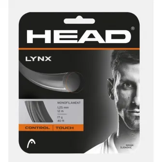 Snur tenis, HEAD, Antracit, 1.20mm/12m, Lynx Monofilament Co-Poliester Control+Spin