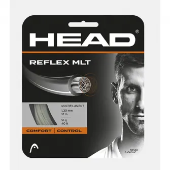Snur tenis, HEAD, Natural, 1.25mm/12m, Reflex MLT Multifilament Comfort+Power+Durabilitate low friction