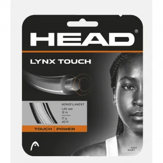 Snur tenis, HEAD, Turcoaz, 1.25mm/12m, Lynx Touch Co-Poliester Control+Comfort+Feel snap-back hibrid
