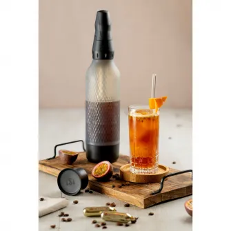 Sticla carbonatare iSi Twist'n Sparkle Virtuoso, 950 ml, Onyx