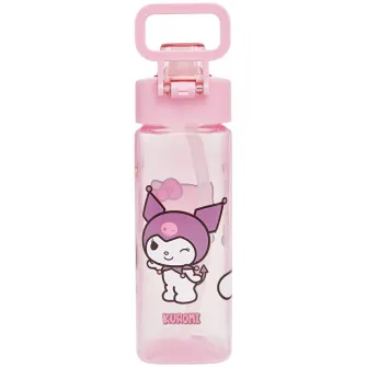 Sticla de apa pentru fete cu imprimeu Kuromi, 500 ml