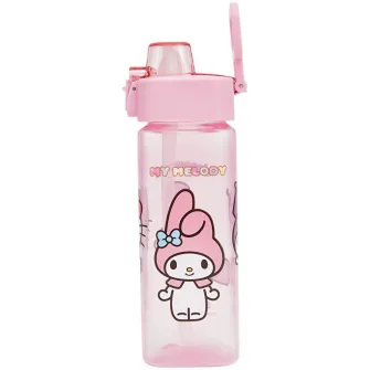 Sticla de apa pentru fete cu imprimeu Kuromi, 500 ml