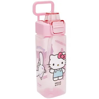 Sticla de apa pentru fete cu imprimeu Kuromi, 500 ml