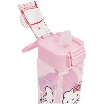 Sticla de apa pentru fete cu imprimeu Kuromi, 500 ml