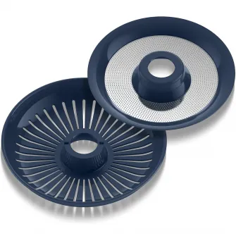 Storcator de citrice Tefal Morning ZP2M04E0, 800 ml, 1 viteza, 2 filtre, capac de protectie, plastic, albastru
