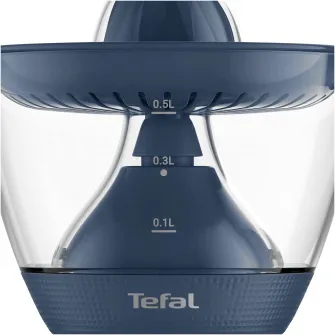 Storcator de citrice Tefal Morning ZP2M04E0, 800 ml, 1 viteza, 2 filtre, capac de protectie, plastic, albastru