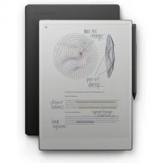 Tableta ePaper reMarkable Paper PRO cu Marker Plus si Book Folio Plo Leather ,11.8'' 2160x1620,64GB, wi-fi, USB-C, negru