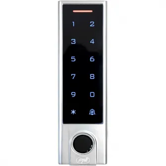 Tastatura control acces PNI DK350 cu Wi-Fi, card acces, amprenta, PIN, touch, IP66, aplicatie Tuya