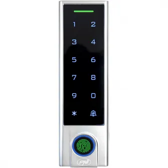 Tastatura control acces PNI DK350 cu Wi-Fi, card acces, amprenta, PIN, touch, IP66, aplicatie Tuya