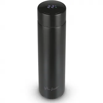 Termos cu termometru Lamart Sipp, inox, 450 ml, negru