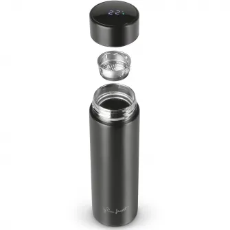 Termos cu termometru Lamart Sipp, inox, 450 ml, negru