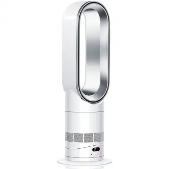 Ventilator cu incalzire si racire Dyson Hot+Cool™ AM15, Control inteligent prin aplicatia MyDyson, Tehnologie Air Multiplier™, flux aer 200 l/s, 10 trepte de viteza, Alb