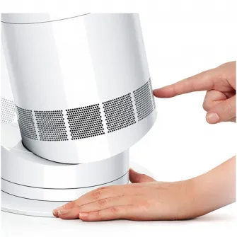 Ventilator cu incalzire si racire Dyson Hot+Cool™ AM15, Control inteligent prin aplicatia MyDyson, Tehnologie Air Multiplier™, flux aer 200 l/s, 10 trepte de viteza, Alb