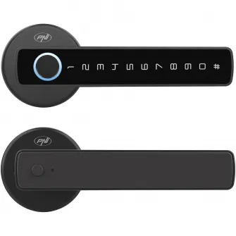 Yala inteligenta PNI SafeHome PTY800 cu amprenta, card, parola, cheie mecanica, aplicatie Tuya Smart