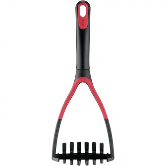 Zdrobitor de cartofi Tefal Ingenio+, compatibilitate cu masina de spalat vase, plastic, negru & rosu