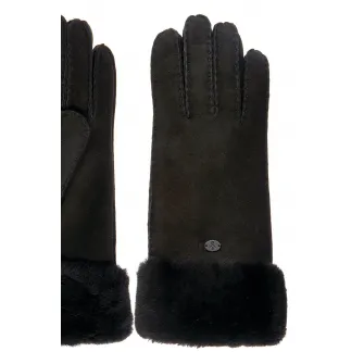 Emu, Manusi de piele intoarsa cu captuseala de lana, Negru, 25 CM