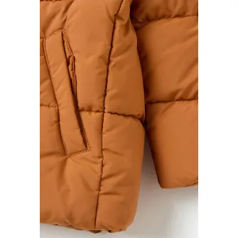 OVS, Geaca cu vatelina si captuseala din fleece, Portocaliu stins, 80 CM