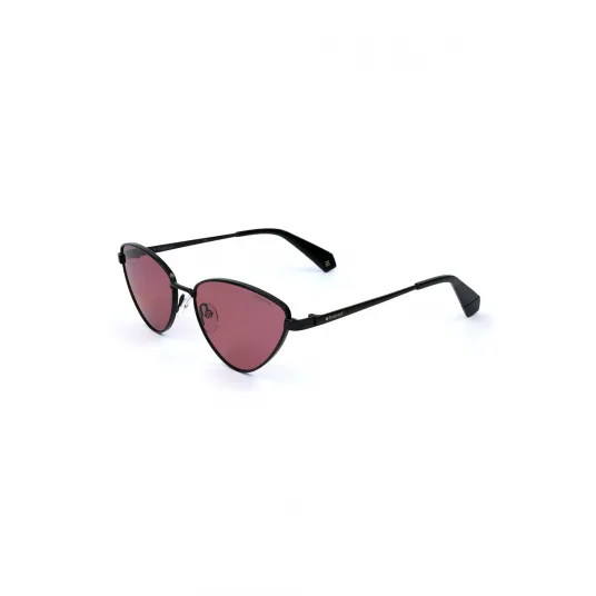 Polaroid, Ochelari de soare cat-eye polarizati, Negru, 56-17-140 Standard