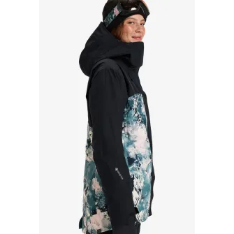 ROXY, Geaca cu gluga, pentru schi, Negru, Albastru prafuit, Alb optic, XS