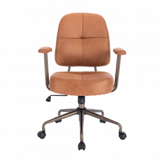 Scaun de birou Kring Delhi, piele ecologica, Maro