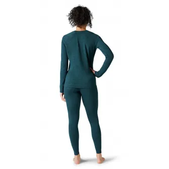 Smartwool, Bluza din lana Merinos cu maneci raglan pentru ski, Albastru petrol, M