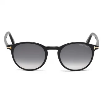 Tom Ford, Ochelari de soare rotunzi cu lentile in degrade, Negru, 48-20-145