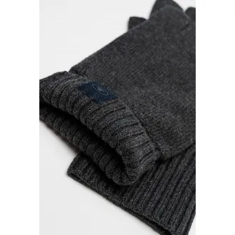 Tom Tailor, Manusi din bumbac, Gri inchis melange, 23-24 CM