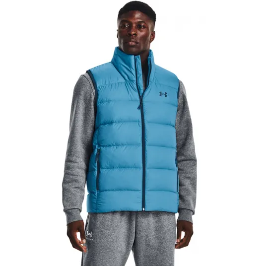 Under Armour, Vesta lejera cu umplutura de puf, pentru antrenament, Albastru lavanda, S