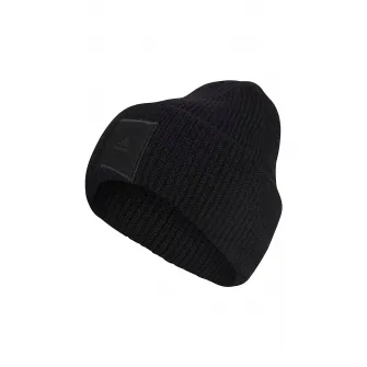 adidas Performance, Caciula elastica cu aplicatie logo Wid Crew, Negru, 56-58 CM