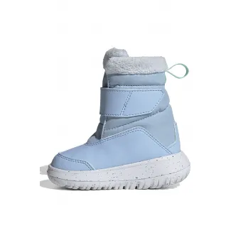 adidas Sportswear, Cizme cu velcro Winterplay, Albastru pastel, Verde menta, 26.5 EU